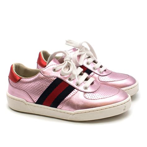 gucci ankle pink|bloomingdale's pink Gucci sneakers.